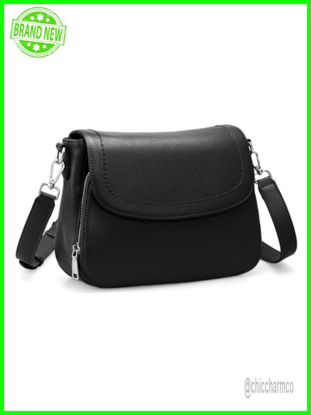 Genuine Leather Crossbody Bag RFID Wallet Purse Saddle Shoulder Bag